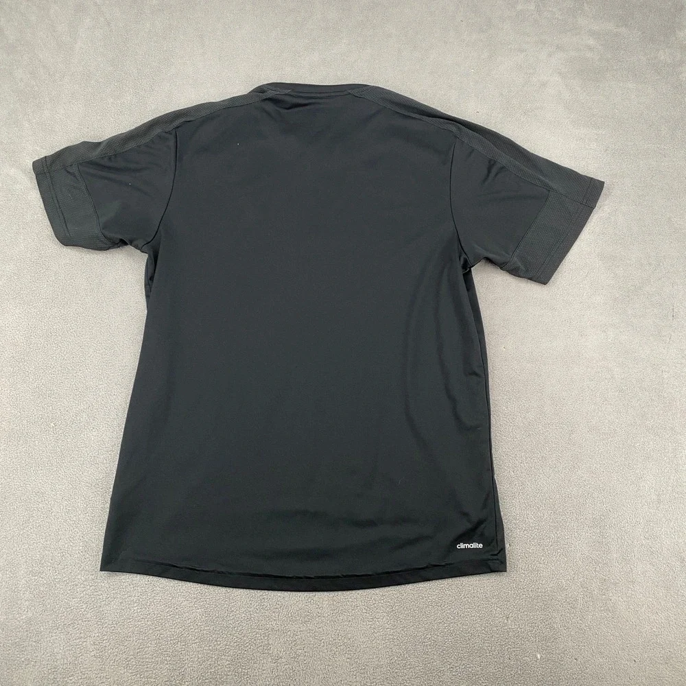 Adidas Mens Climalite Short Sleeve Training Shirt Black AX8244 Size Large